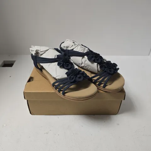 JO & JOE BEGONIA NAVY SANDALS β UK 6