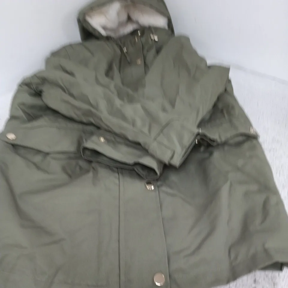 RUTH LANGFORD FASHION WOMEN'S GREEN PARKA COAT – UK 16