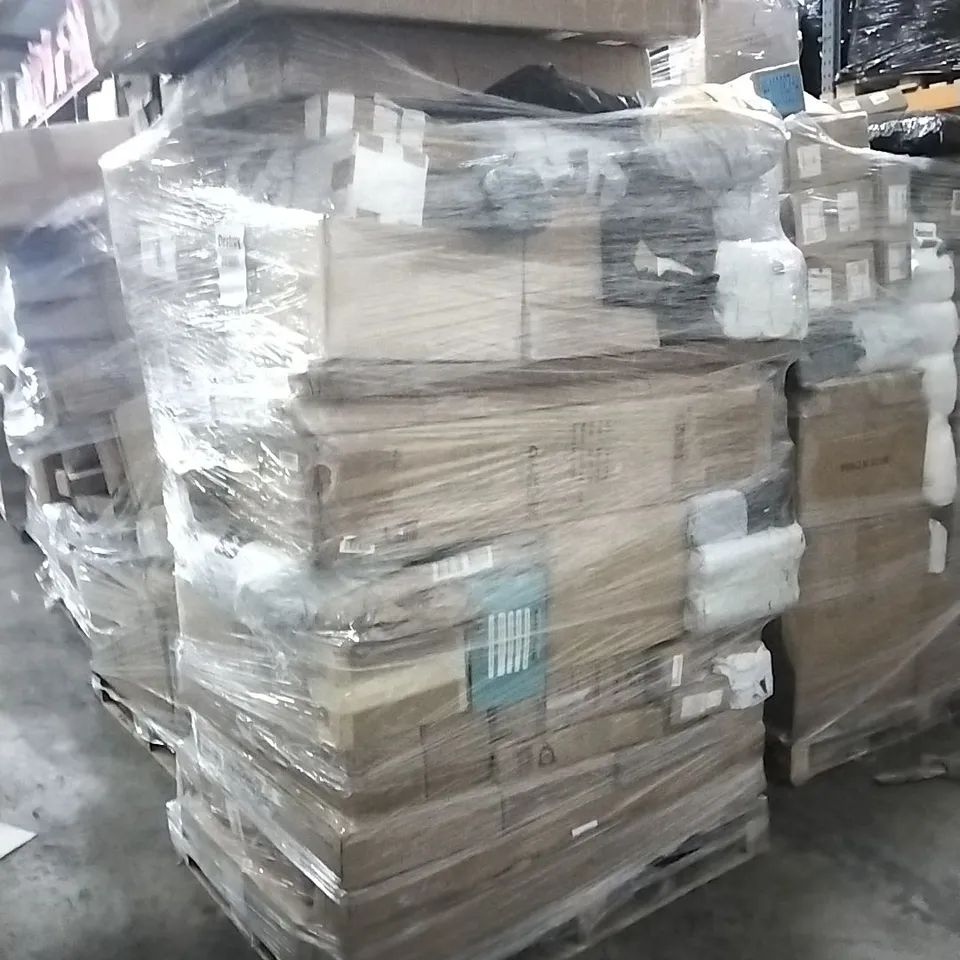 PALLET OF ELECTRICAL ITEMS AND HOUSEHOLD GOODS TO INCLUDE;AUTOMOBILE GRILLE,VIOLIN,KIDS SCOOTER