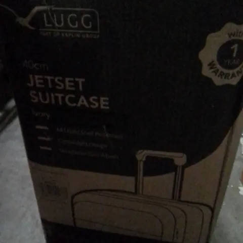 BOXED KEPLIN LUGG 40CM JETSET SUITCASE IVORY COLOUR 