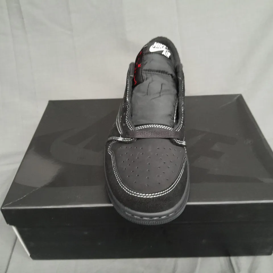 BOXED PAIR OF AIR JORDAN 1 LOW OG BLACK PHANTOM CACTUS JACK UK 10