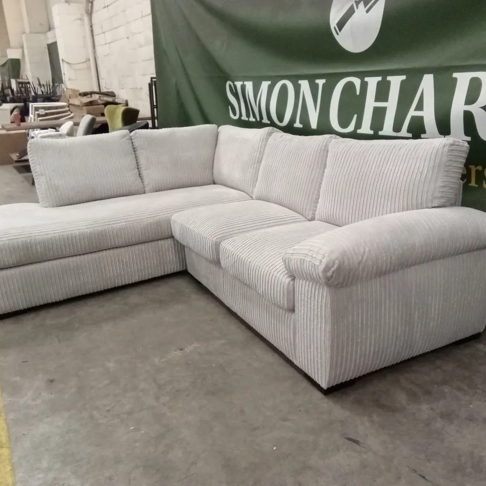 AMALFI STANDARD BACK FABRIC LEFT HAND 3 SEATER CHAISE SOFA RRP £899