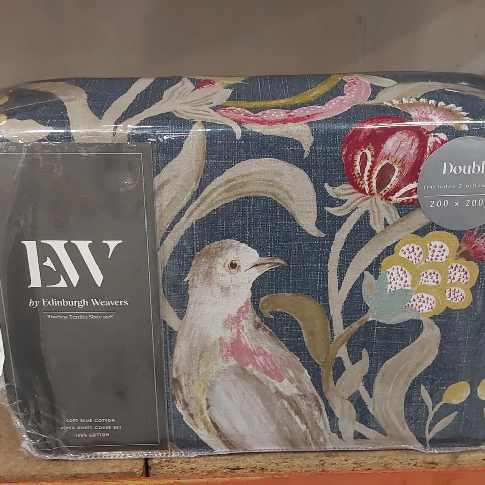 BAGGED EDINBURGH WEAVERS 112TC DOUBLE DUVET COVER SET 