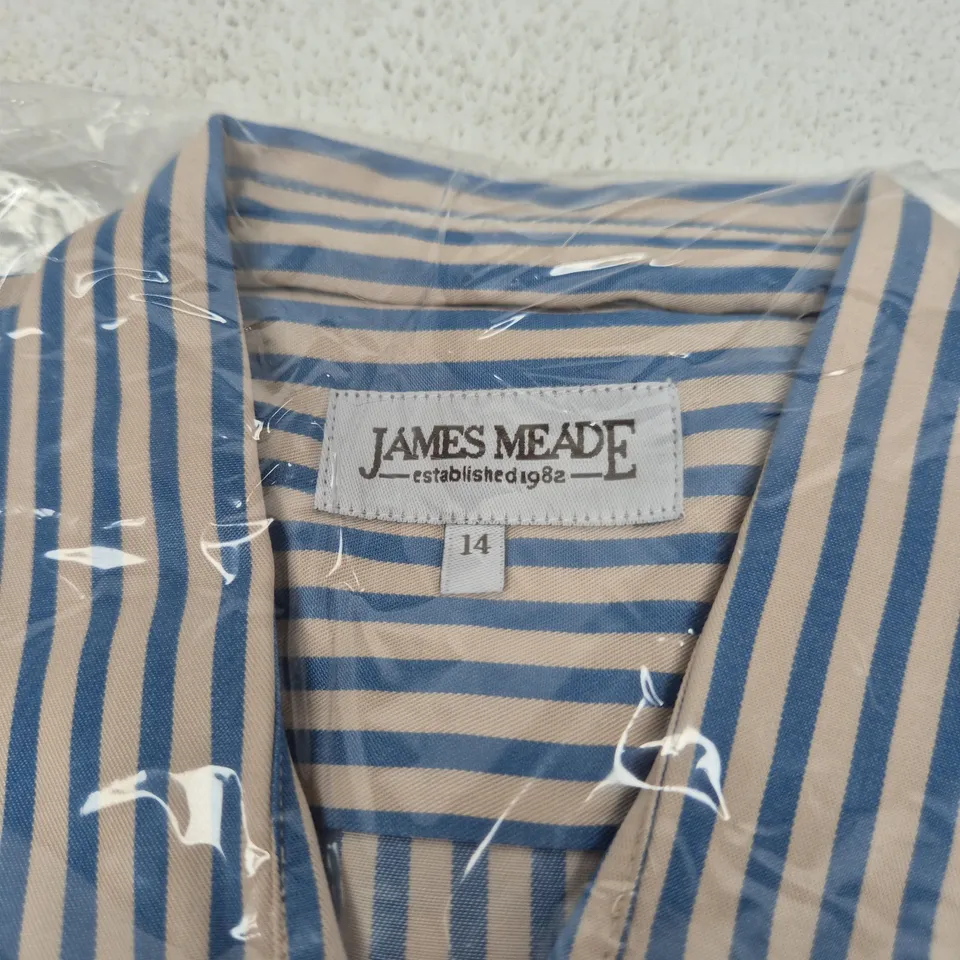 JAMES MEADE DELANEY BLOUSE – STRIPED - UK SIZE 14 