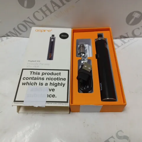 BOXED ASPIRE POCKEX KIT E-CIGARETTE BLACK