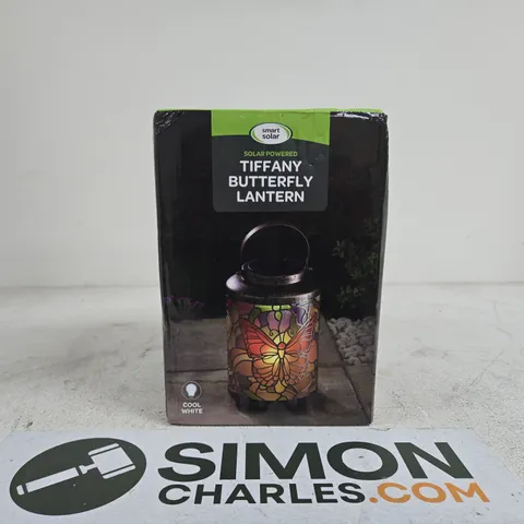 SMART SOLAR TIFFANY BUTTERFLY LANTERN BOXED