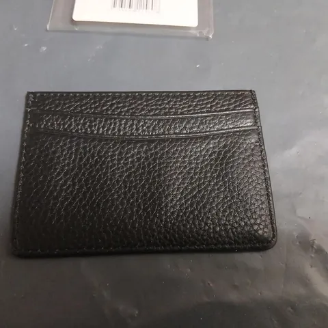 GAMAGES CREDIT CARD HOLDER – BLACK TEXTURED LEATHER