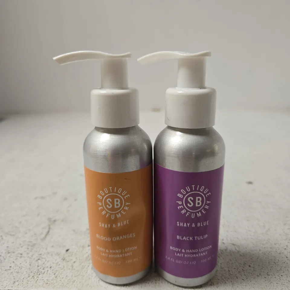SHAY & BLUE BODY & HAND LOTION DUO – BLOOD ORANGES & BLACK TULIP