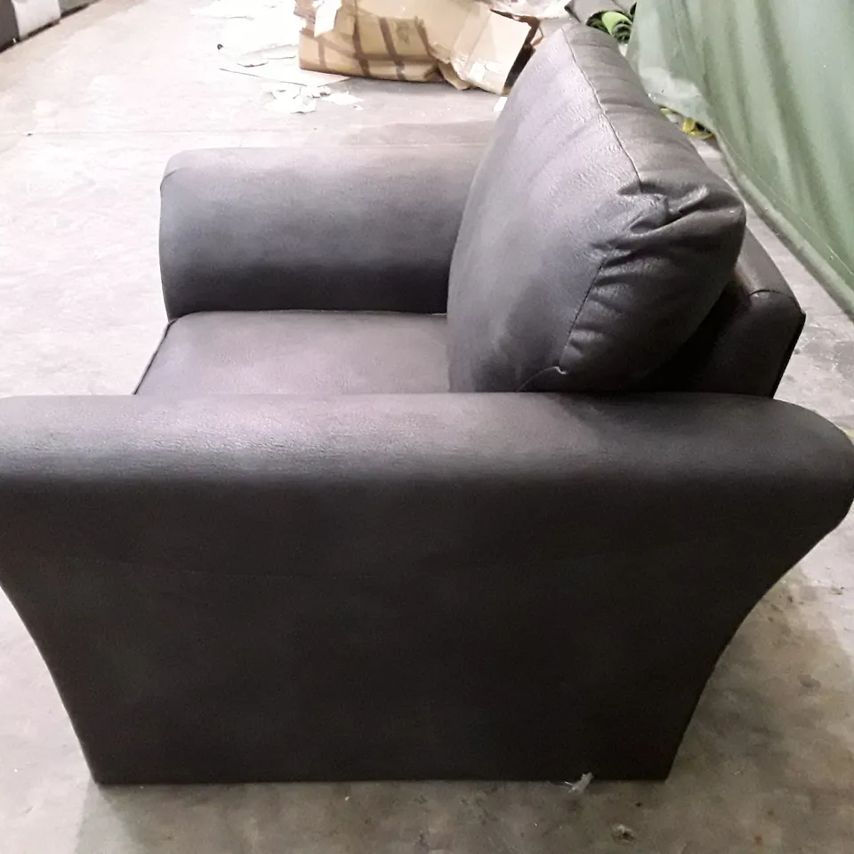 DESIGNER ARMCHAIR - BLACK FABRIC