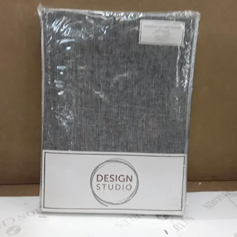 BRAND NEW DESIGN STUDIO FULLY LINED CURTAINS- 229CM X 137CM (CHARCOAL)