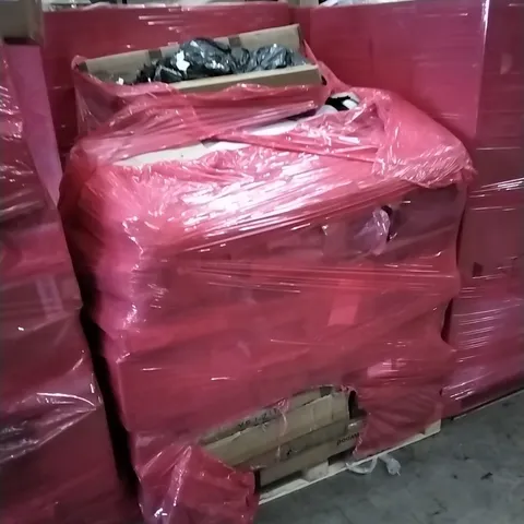PALLET OF ASSORTED HOUSEHOLD GOODS AND PRODUCTS TO INCLUDE; BABY PLAYPEN, BED RELATED PRODUCTS, BOXED FURNITURE ETC