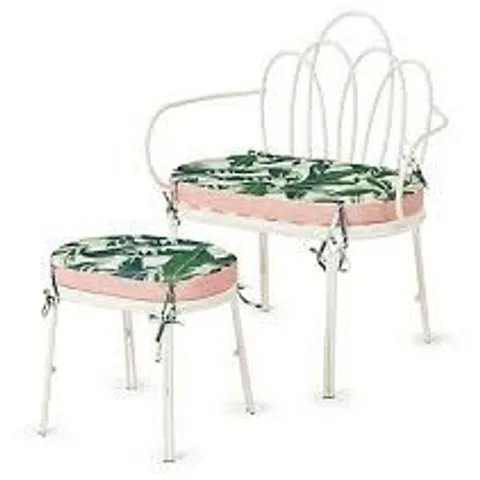 BOXED OUTLET AMANDA HOLDEN STUDIO 70 INDOOR LOVE SEAT SET