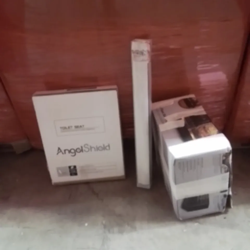 PALLET OF ASSORTED HOUSEHOLD GOODS AND PRODUCTS TO INCLUDE;TOILET SEAT,AIR FRYER,ROLLER BLINDS