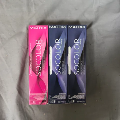 APPROXIMATELY 20 ASSORTED MATRIX SO COLOUR BEAUTY HAIR COLOURS 