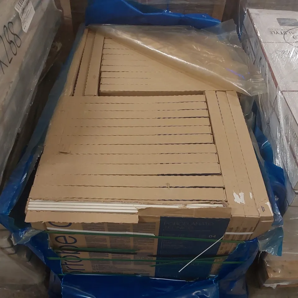PALLET CONTAINING APPROXIMATELY 27x BOXES OF BRAND NEW 4pcs MINERAL NUDE STRUCTURED 60x60CM TILES