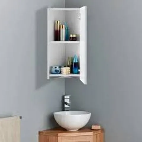 BOXED WALL HUNG WHITE SHELVING UNIT