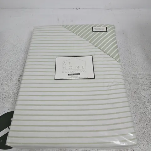 KING DUVET COVER SET WITH 2 PILLOWCASES β STRIPED WASHED COTTON