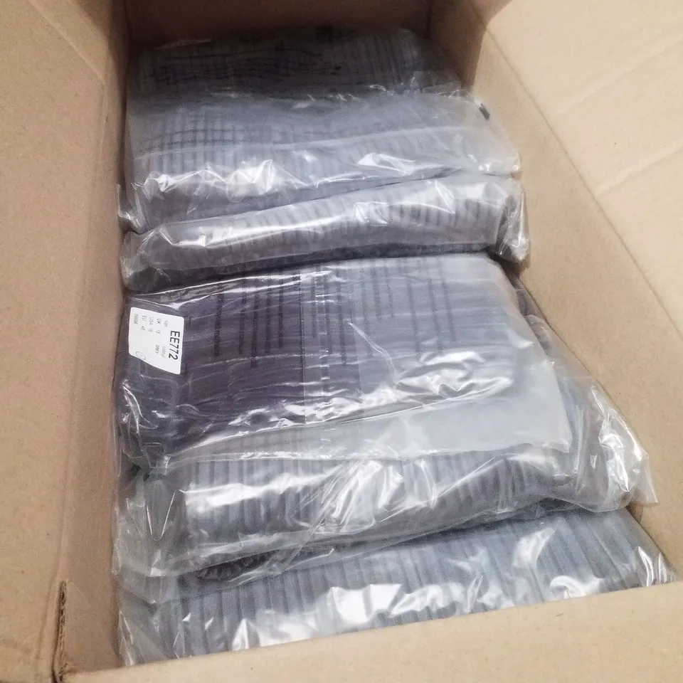 BOX CONTAINING APPROXIMATELY 20 BRAND NEW JD WILLIAMS GREY VELVET WIDE LEG TROUSERS - SIZE 18
