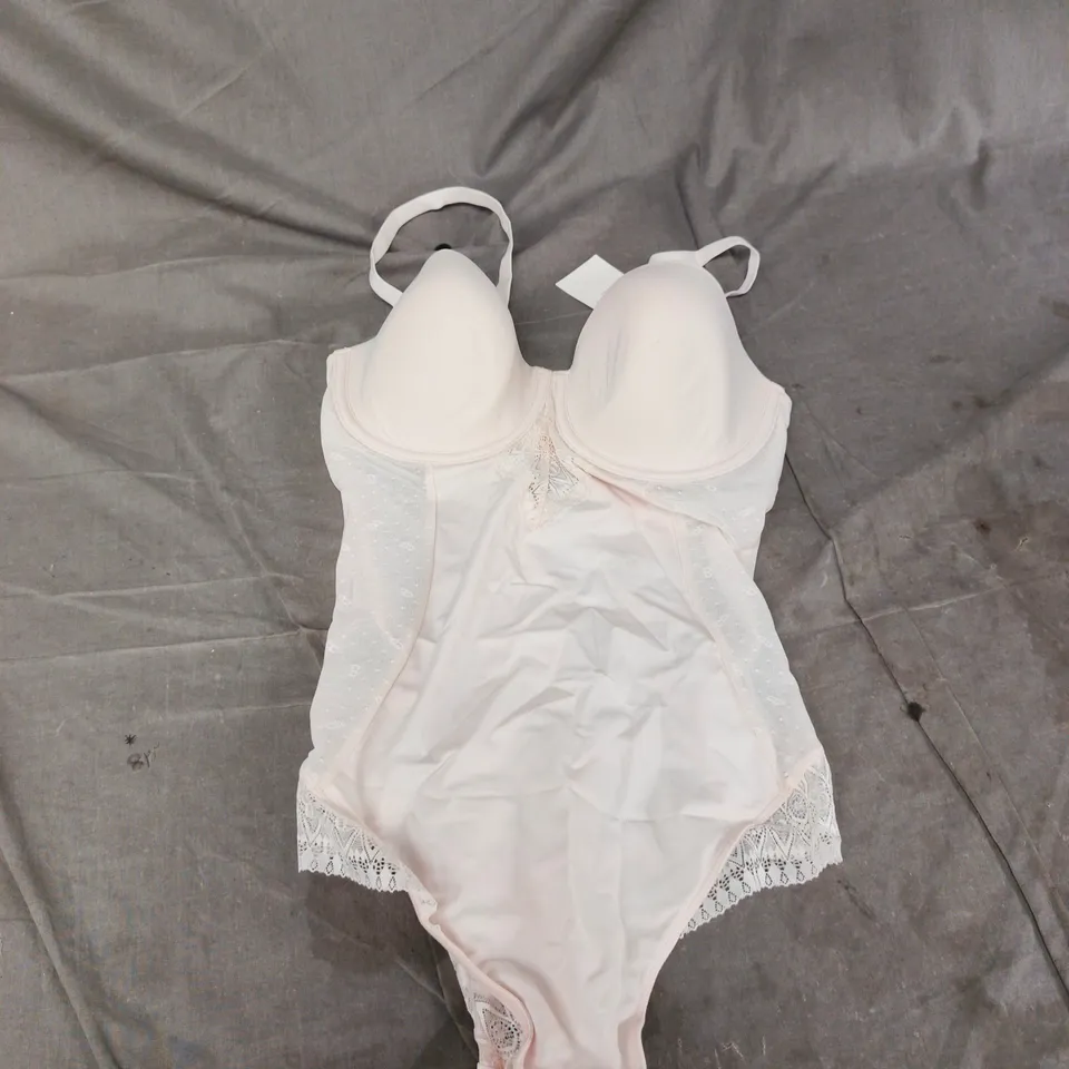 B BY TED BAKER LONDON - WHITE LACE MESH BODYSUIT - 36D
