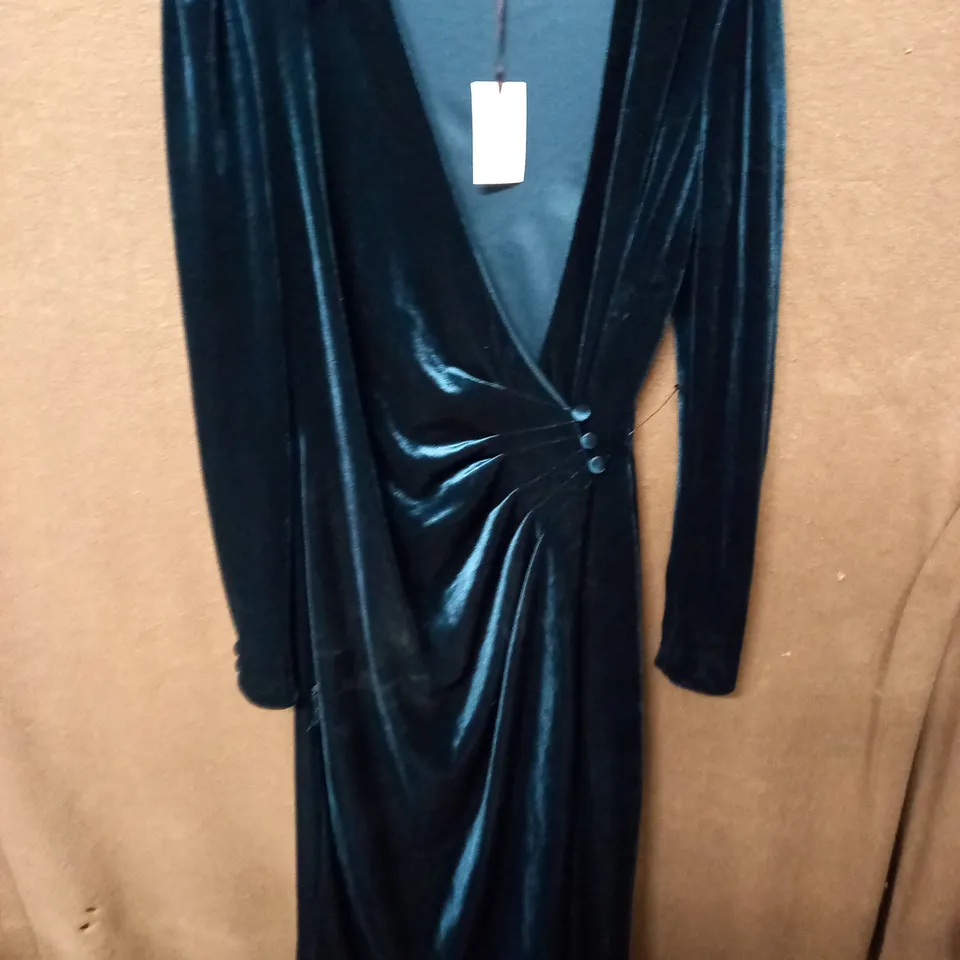 TRULY WOMENS BLACK LABEL WRAP DRESS - 10