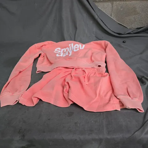 ZARA SMILEY DAYS JUMPER AND SHORTS SET, AGE 11-12 YEARS