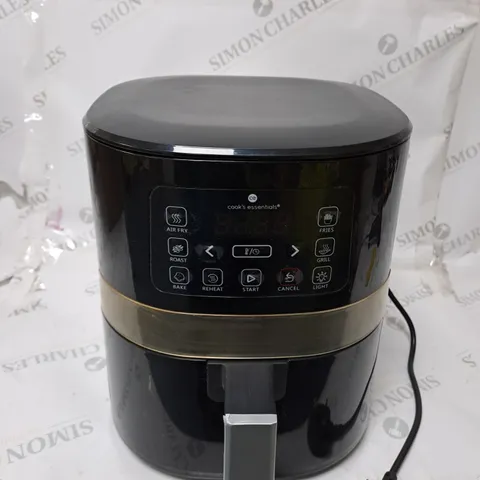 BOXED COOK'S ESSENTIALS 4L AIR FRYER IN BLACK