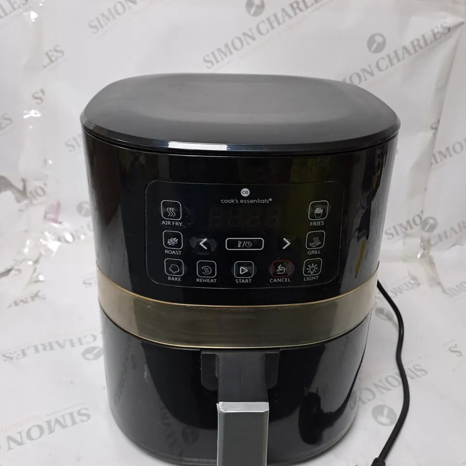 BOXED COOK'S ESSENTIALS 4L AIR FRYER IN BLACK