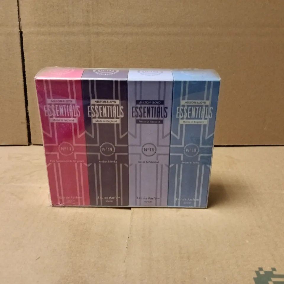 SEALED MILTON LLOYD ESSENTIALS SET OF 4 50ML EAU DE PARFUMS