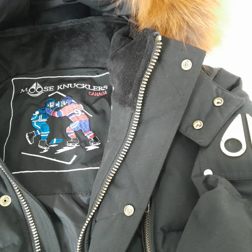 MOUSE KNUCKLE WOMENS FAUX FUR TRIMMED PADDED COAT - XL/TG