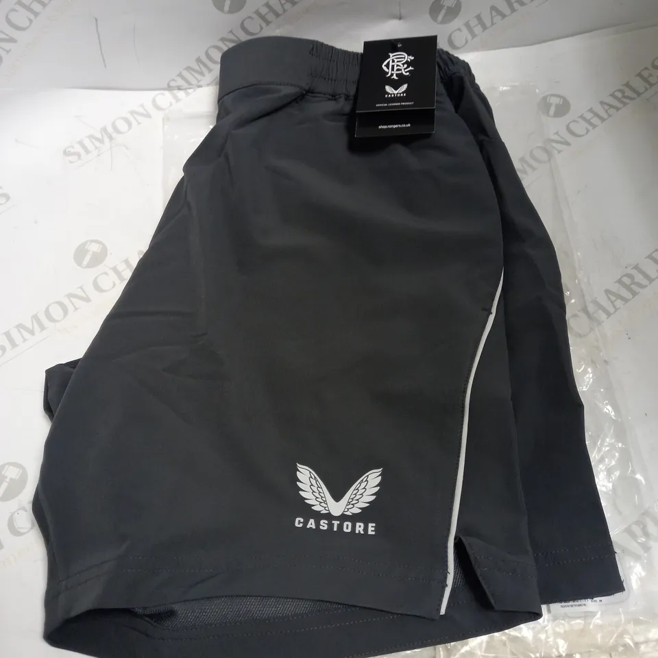 CASTORE RANGERS STORE IRONGATE RANGERS MEN’S TRAVEL SHORTS, MEDIUM