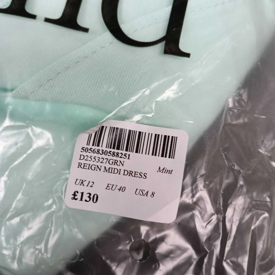 NOBODY'S CHILD REIGN MIDI DRESS – MINT – UK12 (EU40, USA8)