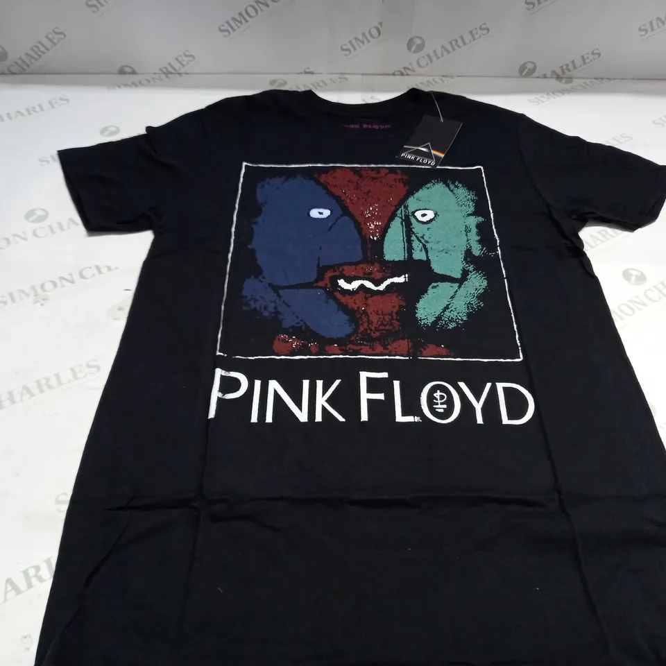 PINK FLOYD CHALK HEADS UNISEX BLACK T-SHIRT - MEDIUM