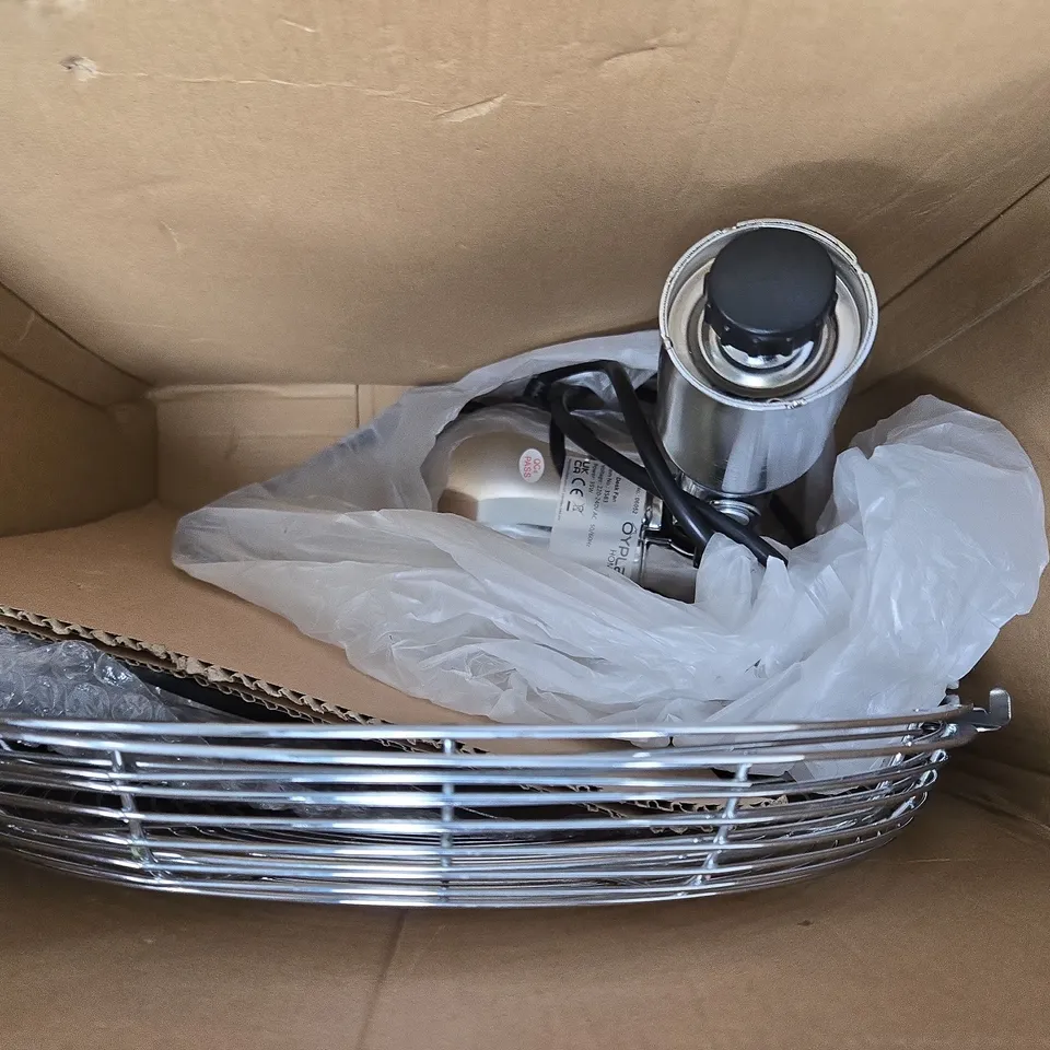 BOXED SENELUX CHROME 12INCH DEK FAN