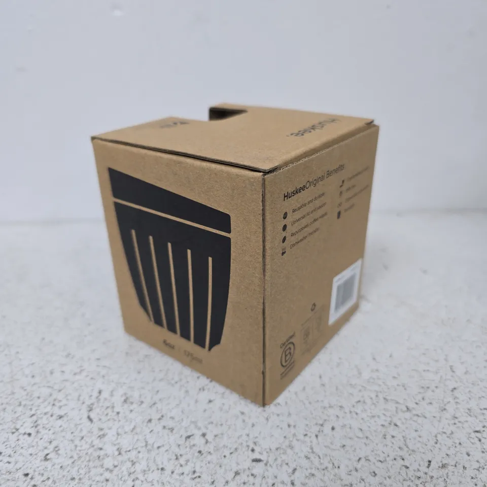 HUSKEEORIGINAL REUSABLE COFFEE CUP – 6OZ (175ML) IN BOX