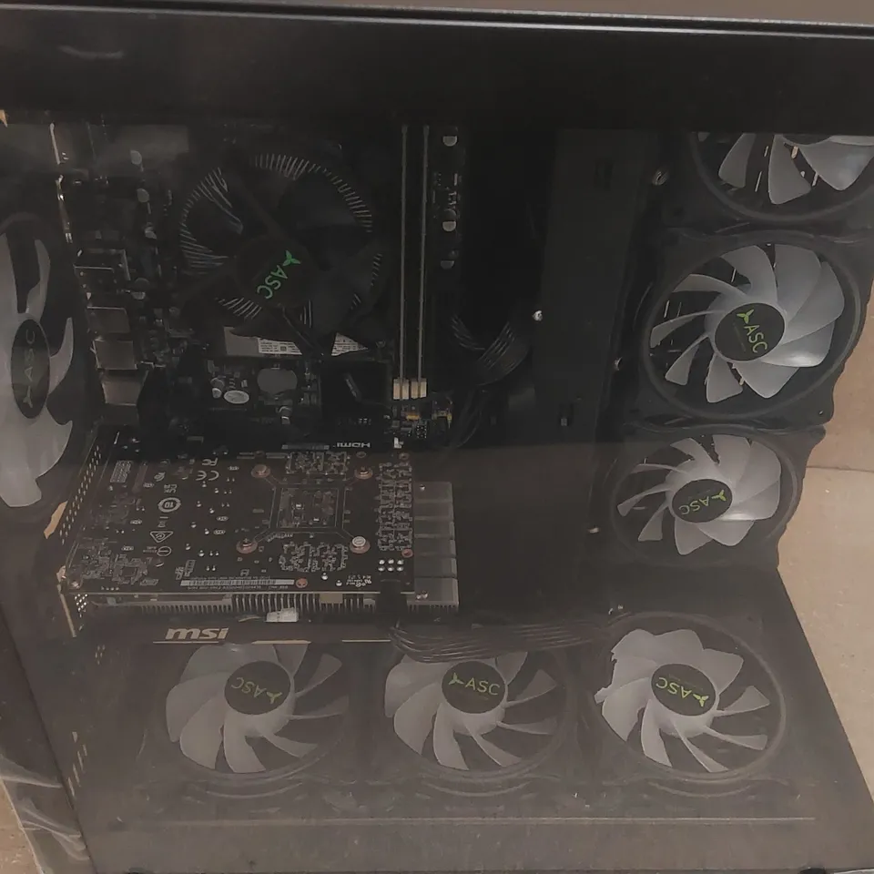 BOXED CUSTOM GAMING PC - MSI GTX 1650 4GB GRAPHICS CARD, INTEL I7-2600 CPU, 16GB RAM, 256GB SSD ECT	