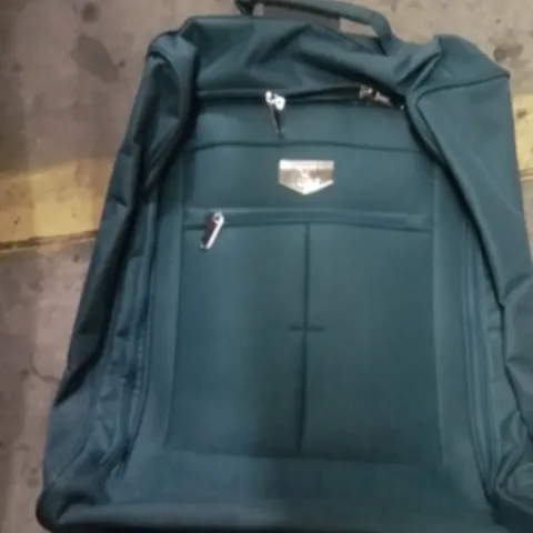 UNBOXED KEPLIN LUGG SMALL SIZE TRAVEL SUITCASE WITH WHEELS GREEN COLOUR 