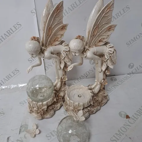 BOXED GARDEN REFLECTIONS SET OF 2 SOLAR FAIRIES