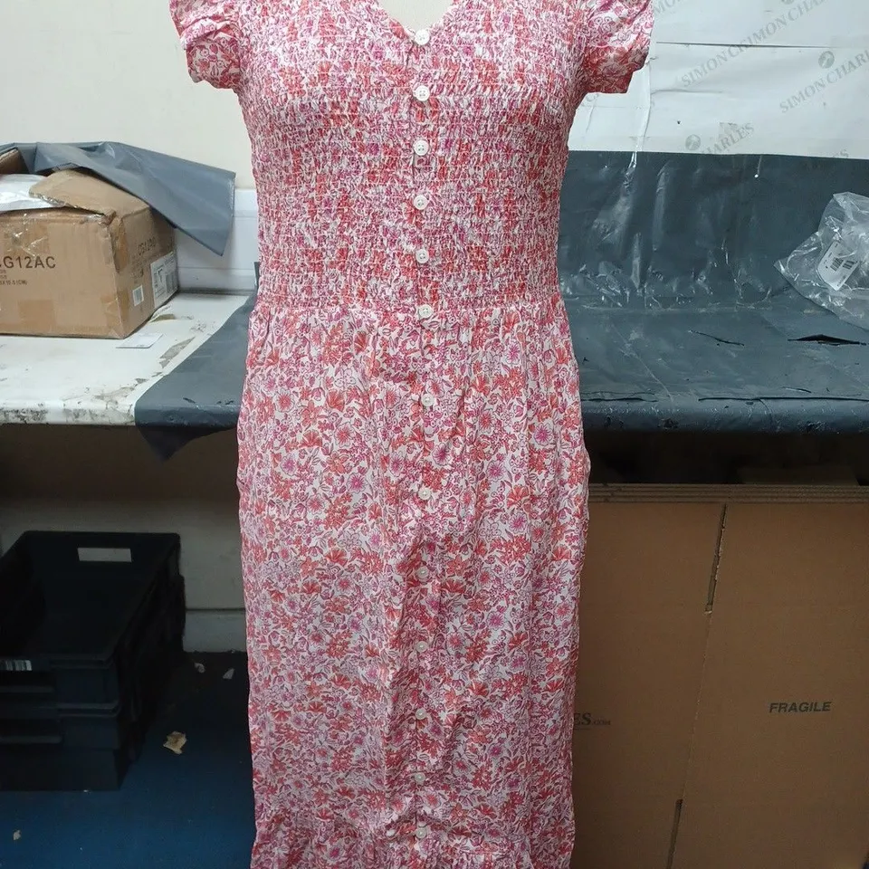 JOULES GLOVER DRESS PINK DITSY SIZE 10
