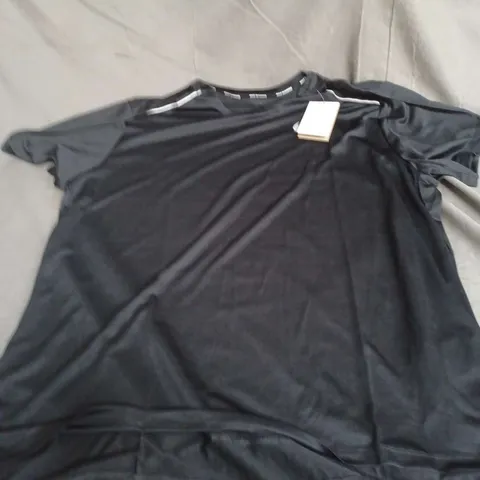 NIKE MENS DRIFIT RUNNING TOP IN BLACK SIZE 2XL