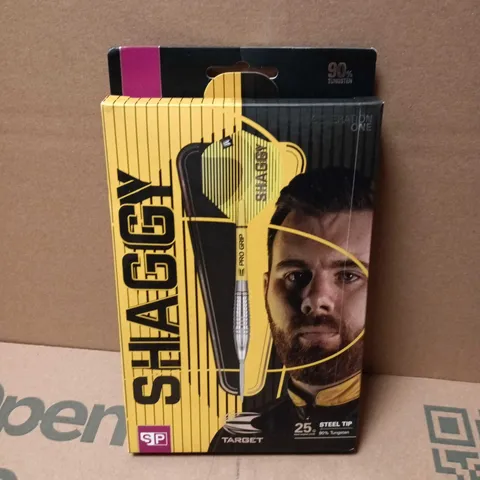 BOXED TARGET DARTS SHAGGY GEN ONE 25G STEEL TIP DARTS