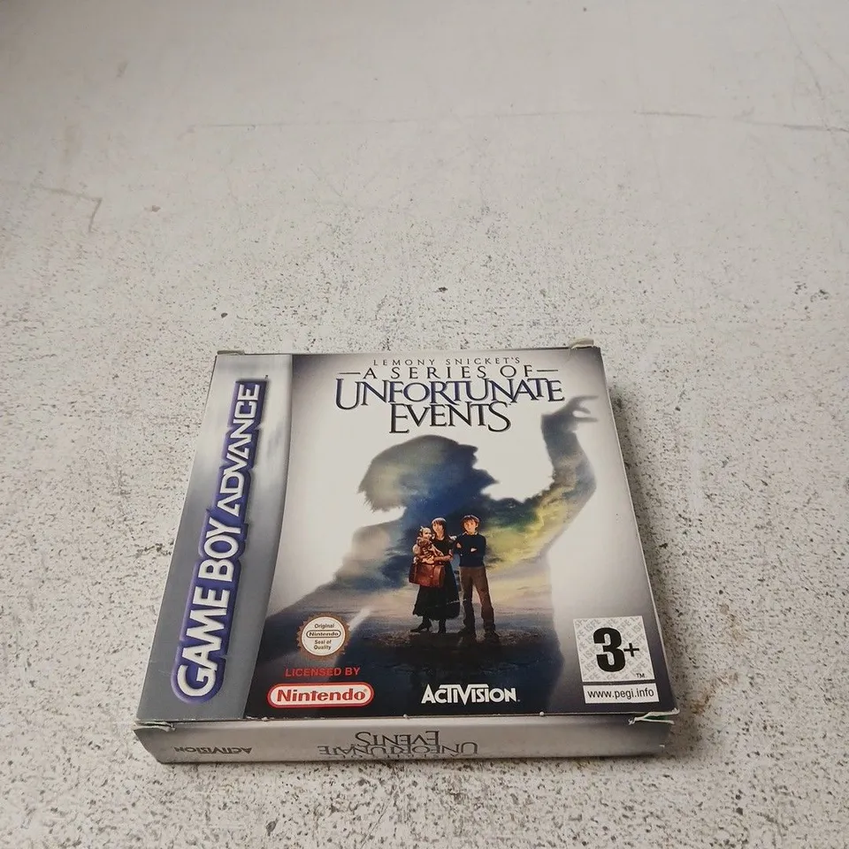 GAME BOY ADVANCE GAME – A SERIES OF UNFORTUNATE EVENTS (BOXED)