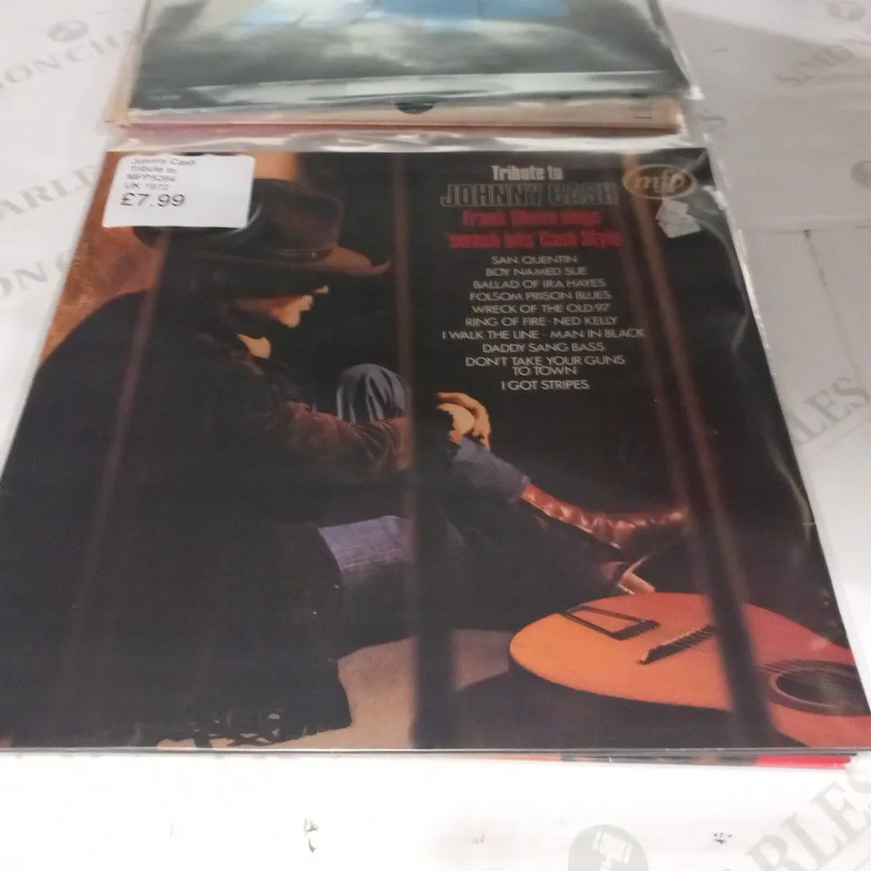 6 X VINYL LPS. RONNIE WOODS, MIKE OLDFIELD, JOHNNY CASH, SKY, EARTH WIND AND FIRE, DIRTY VEGAS ETC