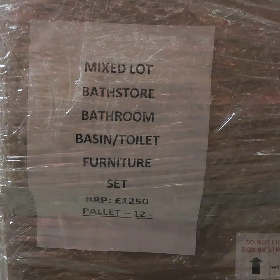 PALLET CONTAINING MIXED BATHSTORE BATHROOM BASIN/TOILET FURNITURE SETS