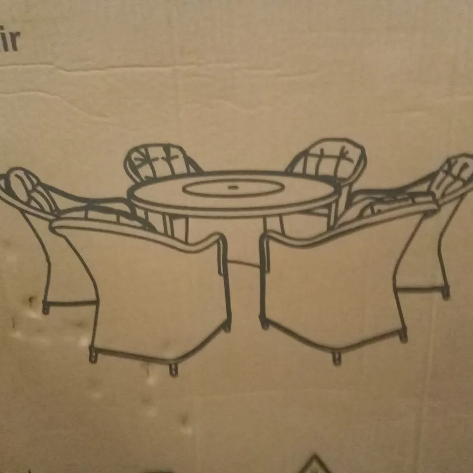 BOXED FLORIDA SET OF 3 OUTDOOR CHAIRS // CHAIRS ONLY (1 BOX)