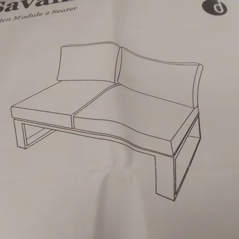 BOXED DANETTI SAVANNAH 2-SEATER GARDEN SOFA