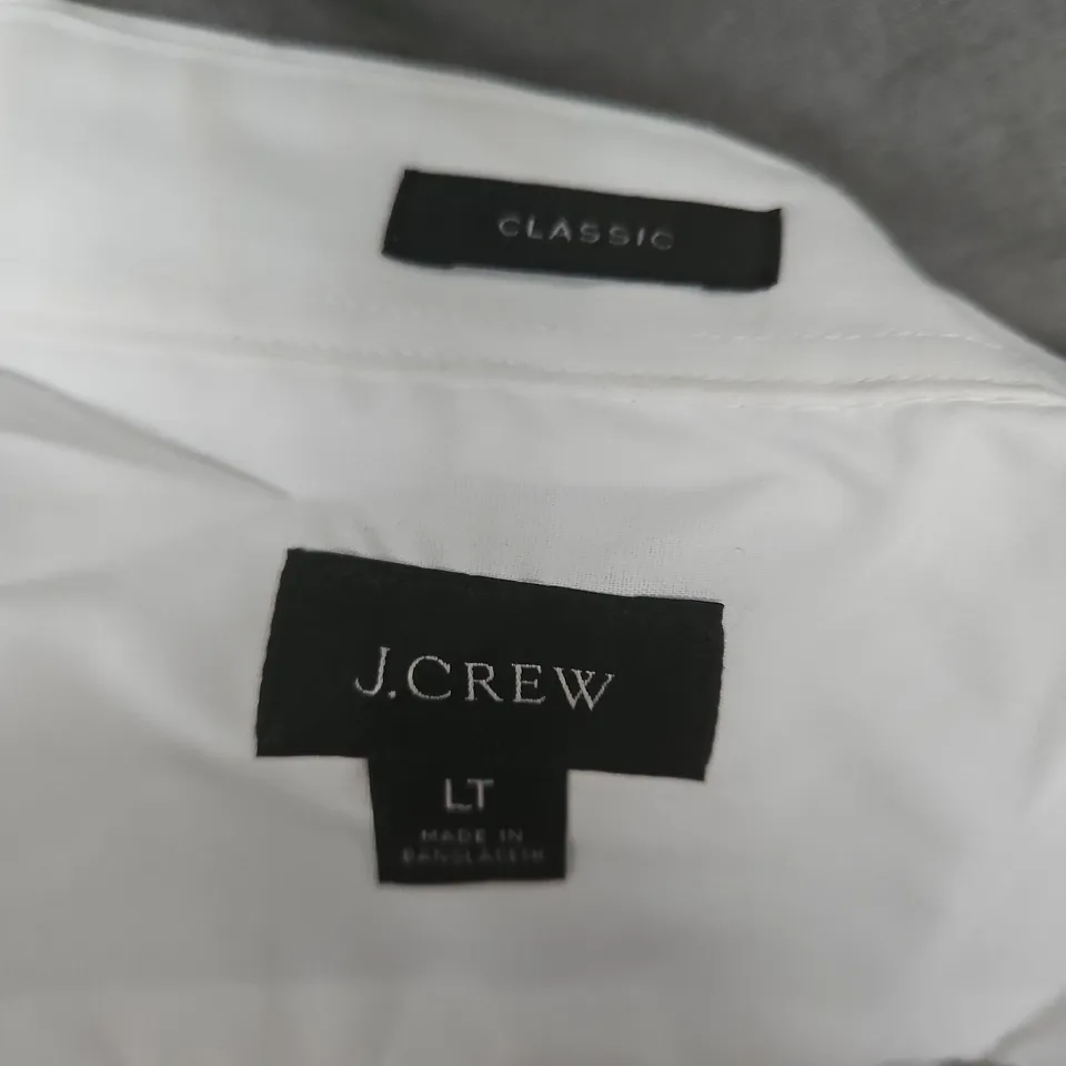 J.CREW CLASSIC FIT WHITE BUTTON-DOWN SHIRT – LT