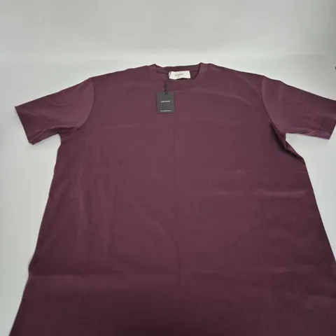 LEGEND MERCERISED T-SHIRT – BURGUNDY – SIZE XL