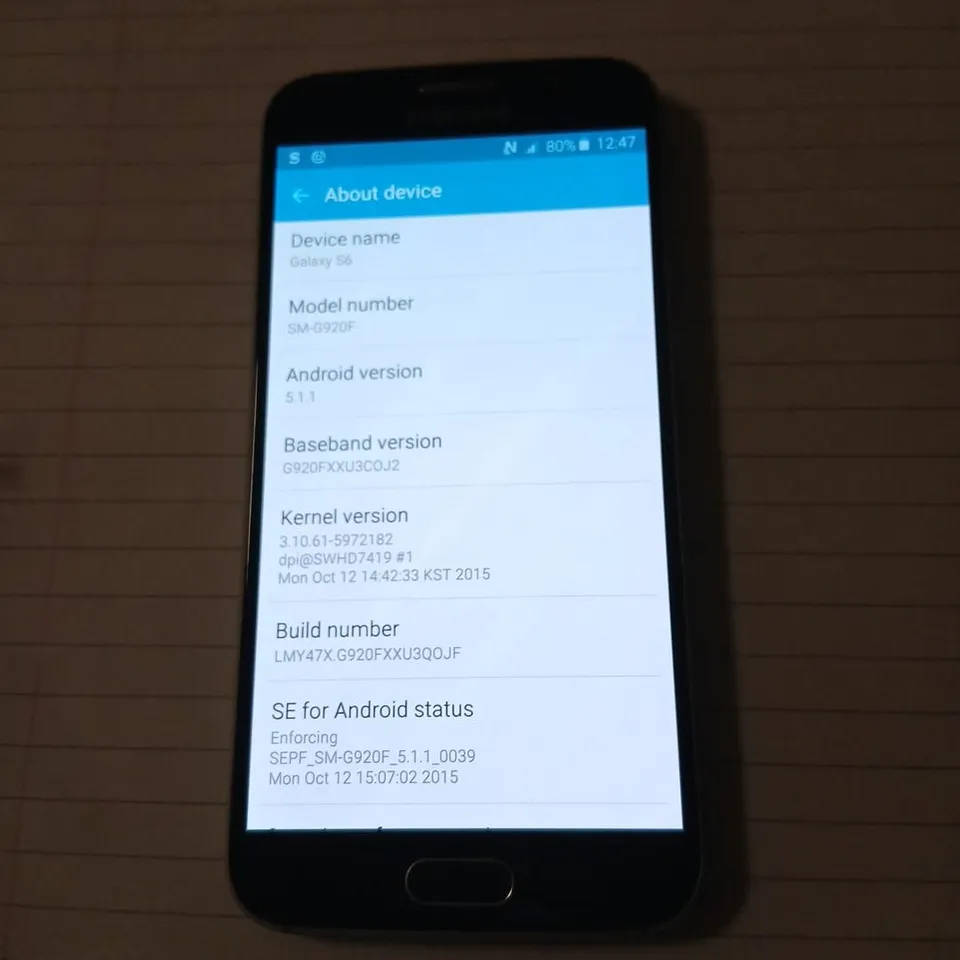 SAMSUNG GALAXY S6 EDGE – 32GB – BLACK