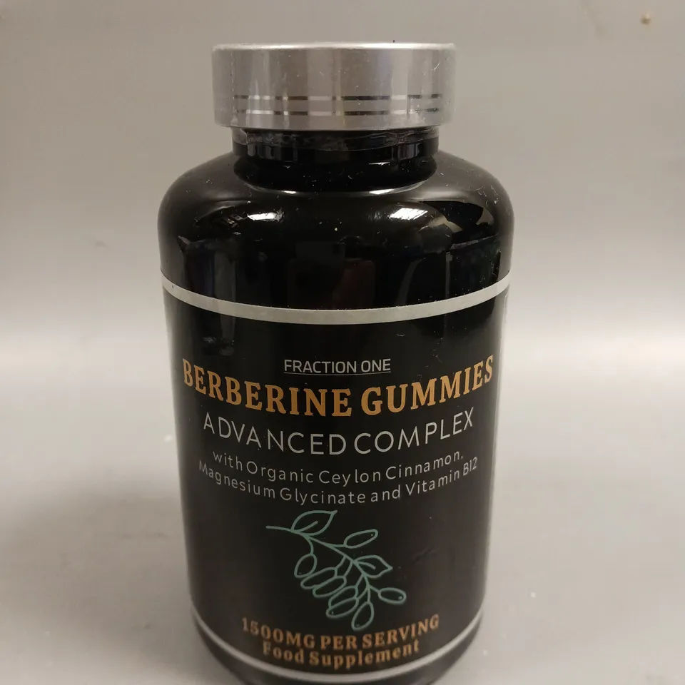 SEALED FRACTION ONE BERBERINE GUMMIES ADVANCED COMPLEX FOOD SUPPLEMENT - 60 GUMMIES 