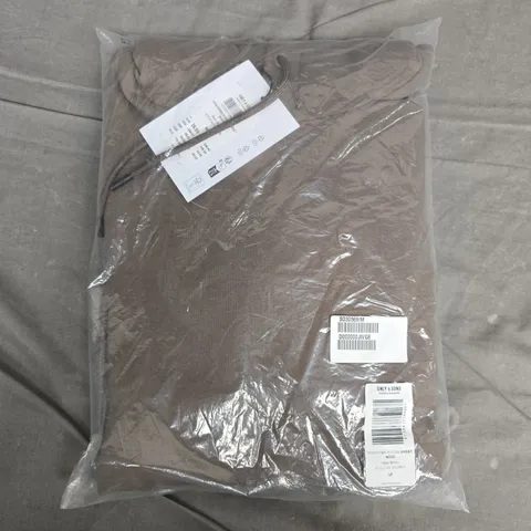 BAGGED ONLY & SONS HOODIE SWEATSHIRT – MAJOR BROWN, UK M